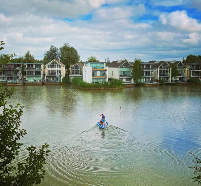 paddleboarding